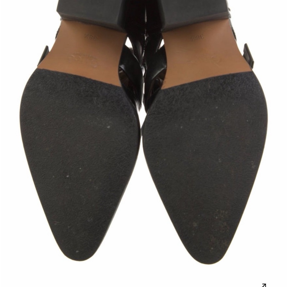 Black Leather Ankle Boots - Picture 4 of 4
